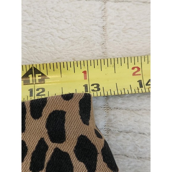 Good American NWT Jeans Tan Good Waist Cheetah Leopard Print Size 8/29 Stretch - Picture 4 of 6